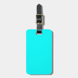 Solid Aqua Blue Gepäckanhänger