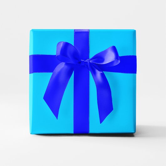 Solid Aqua Blue Geschenkpapier