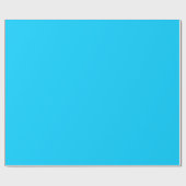 Solid Aqua Blue Geschenkpapier (Flach)