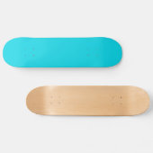 Solid Aqua Blue Skateboard (Horizontal)