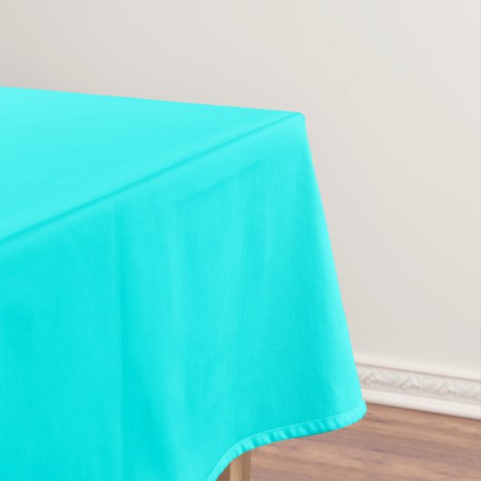 Solid Aqua Blue Tischdecke (Beispiel)