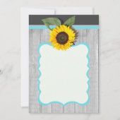 Solid aquamarin blau einladung (Vorderseite)