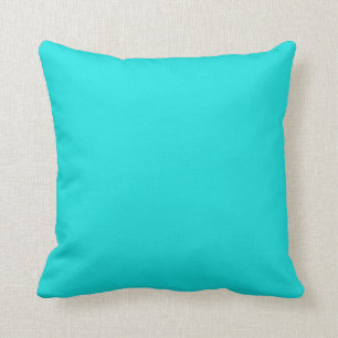 Solid aquamarin blau schlichte Dekorfarbe Kissen