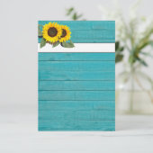 Solid aquamarin Blue Einladung (Stehend Vorderseite)