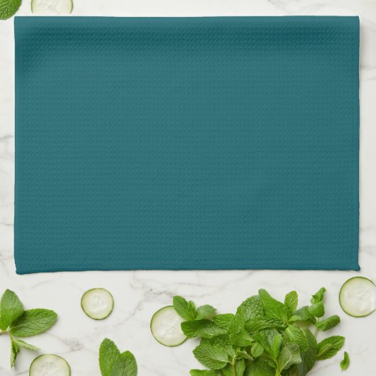Solid Aquamarin Green Kitchen Handtuch (Gefaltet)