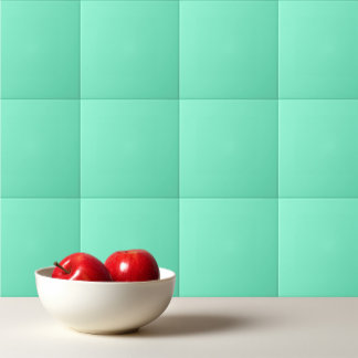 Solid aquamarine aqua mint fliese