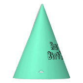 Solid Aquamarine Geburtstag Partyhütchen (Links)