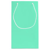 Solid Aquamarine Kleine Geschenktüte (Rückseite)
