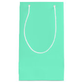 Solid Aquamarine Kleine Geschenktüte (Vorderseite)