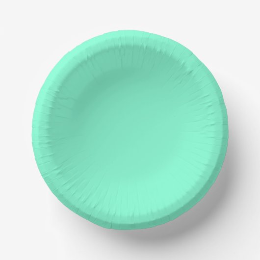 Solid Aquamarine Pappteller (Vorderseite)