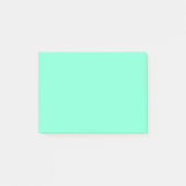 Solid Aquamarine Post-it Klebezettel (Vorderseite)