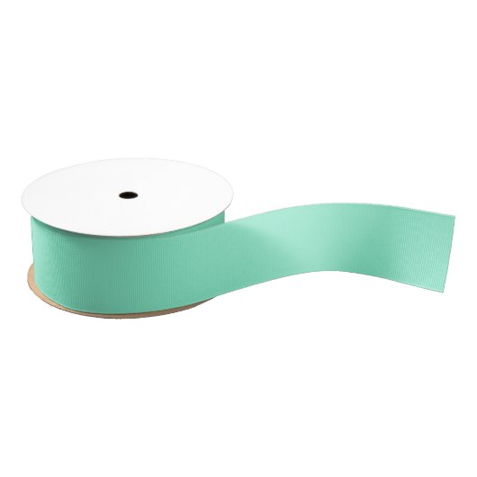 Solid Aquamarine Ripsband (Spule)