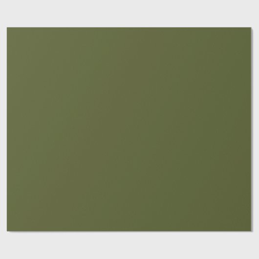 Solid Army Green Geschenkpapier (Flach)
