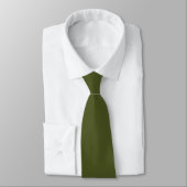 Solid Army Green Necktie Krawatte (Gebunden)