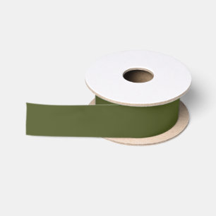 Solid Army Green Satinband