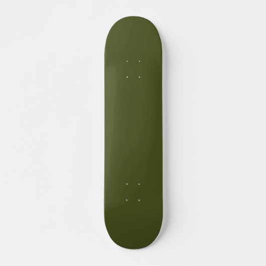 Solid Army Green Skateboard for Urban Street Style (Vorne)