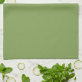 Solid Asparagus Green Handtuch (Gefaltet)