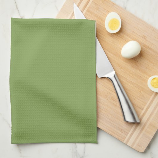 Solid Asparagus Green Handtuch (Viertel Falte)