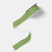 Solid Asparagus Green Ripsband (Rückseite)