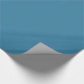 Solid Astra Blue Wrapping Paper Geschenkpapier (Ecke)