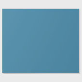 Solid Astra Blue Wrapping Paper Geschenkpapier (Flach)