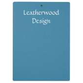 Solid Astral Blue Custom Clip Board Klemmbrett (Rückseite)