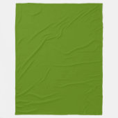 Solid Avocado Green Fleecedecke (Vorderseite)