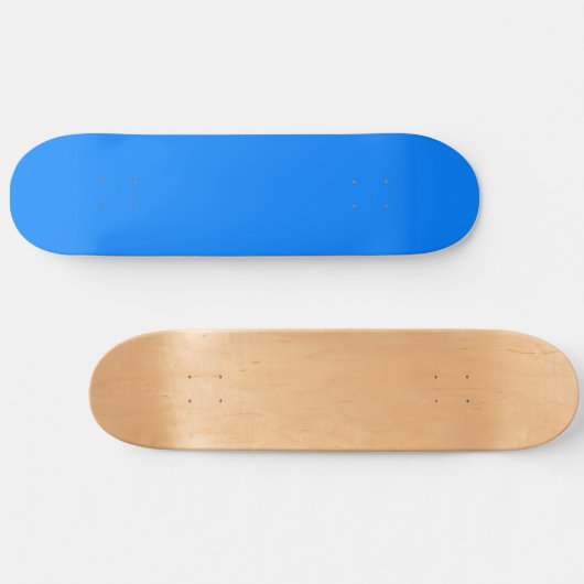 Solid Azure Blue Color Background Skateboard (Horizontal)