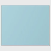 Solid Baby Blue Matte Wrapping Paper Geschenkpapier (Flach)