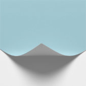 Solid Baby Blue Matte Wrapping Paper Geschenkpapier (Ecke)