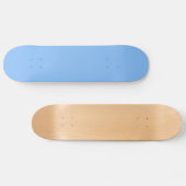 Solid Baby Blue Skateboard (Horizontal)