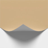 Solid Beige Braune Farbe | Hex# DEB681 Geschenkpapier (Ecke)
