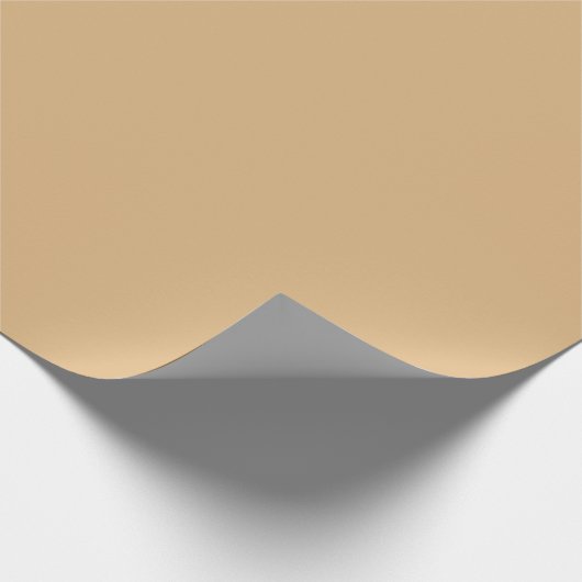 Solid Beige Braune Farbe | Hex# DEB681 Geschenkpapier (Ecke)