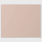 Solid Beige Geschenkpapier (Flach)