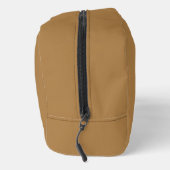 Solid Beige Monogram Name Text Einfach für ihn Waschbeutel (Rechts)