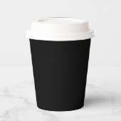 Solid Black 8oz Paper Cup mit Lid für Veranstaltun Pappbecher (Links)