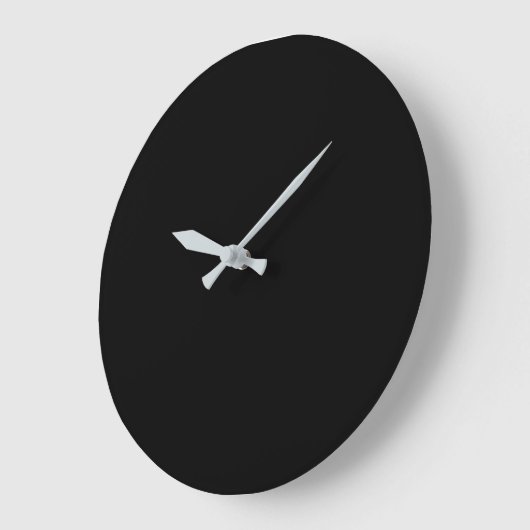 Solid Black Clock für einen kühlen Markeneinschlag Große Wanduhr (Winkel)