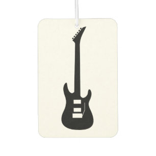 Solid Black Electric Gitarre Autolufterfrischer