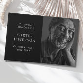 Solid Black Foto Memorial Guest Book Gästebuch