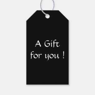Solid Black Geschenkanhänger