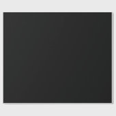 Solid Black Geschenkpapier (Flach)