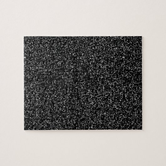 Solid Black Glitzer Puzzle (Horizontal)