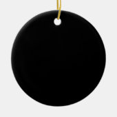 Solid Black Keramik Ornament (Vorne)