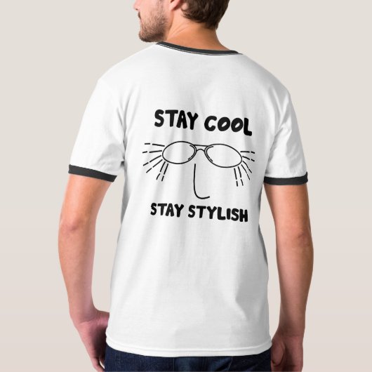 Solid Black Minimalist T-Shirt | Plain & Simple Ba (Schwarz voll)