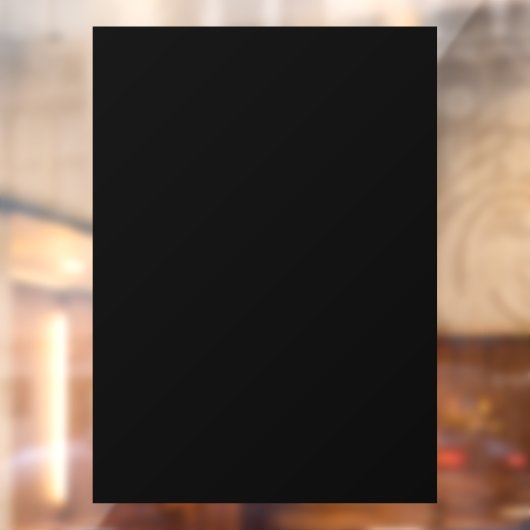 Solid Black Partial Transparent Design Fensteraufkleber (Blatt 2)