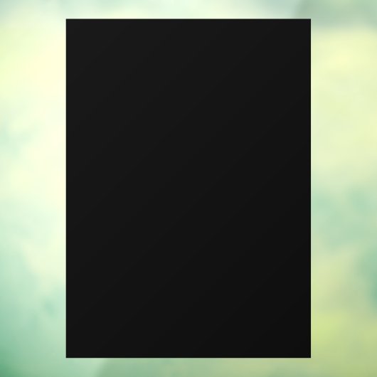 Solid Black Partial Transparent Design Fensteraufkleber (Blatt 3)