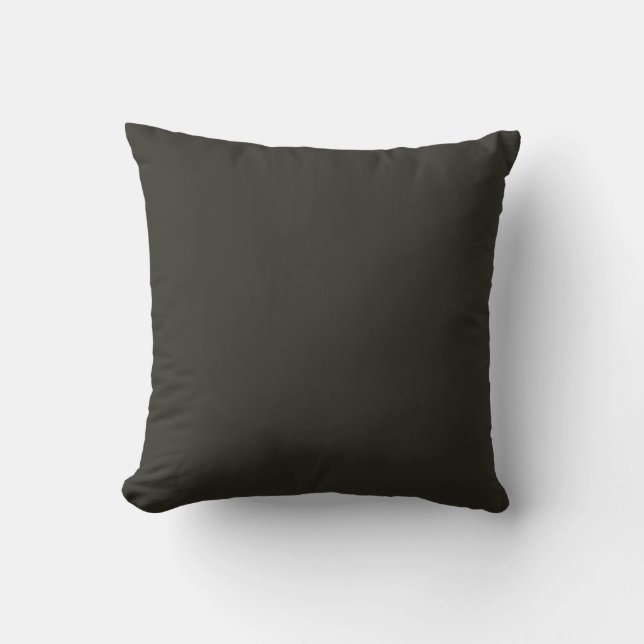 Solid Black Pillow Kissen (Vorderseite)