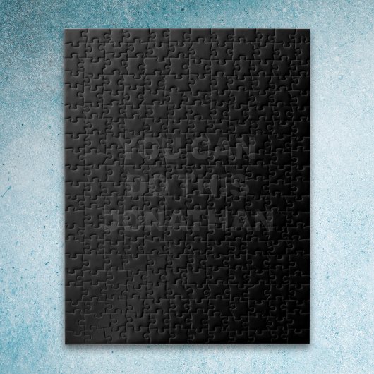 Solid Black Puzzle mit Ihnen können dies tun (Name