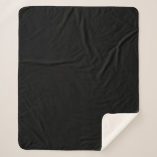 Solid Black Sherpadecke