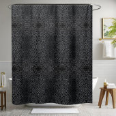 Solid Black Shower Vorhang Art 2